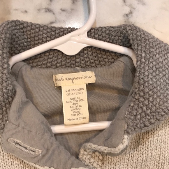 First impression button sweater - Picture 3 of 3